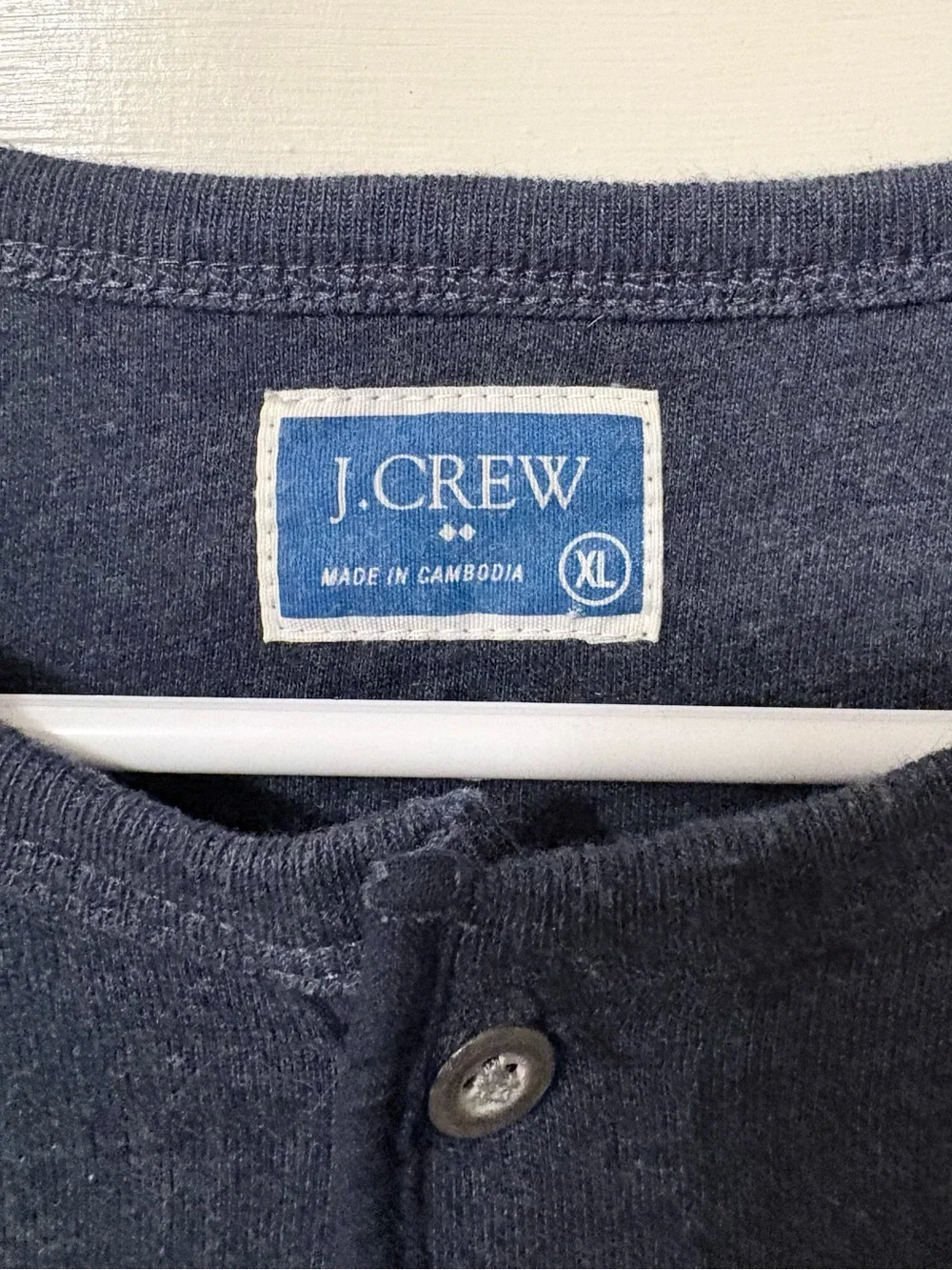 J.Crew Men’s Dark Navy Long-Sleeve Henley